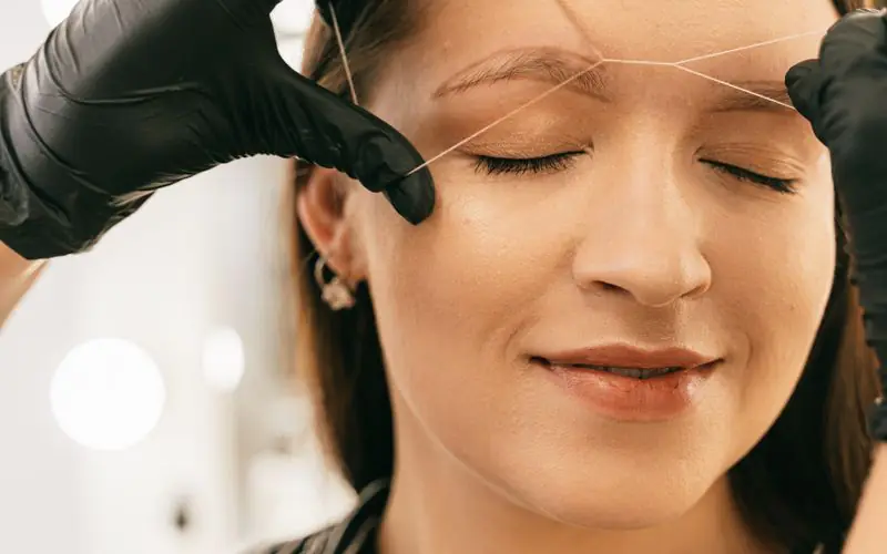 Eyebrow threading